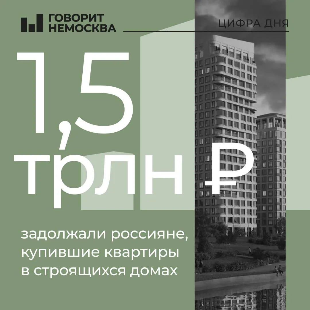 С начала года на эскроу не поступило около 1,5 трлн рублей — это 6% ипотечной задолженности. Рынок жилья переходит на рассрочку, ставки по ипотеке держатся около 18%.