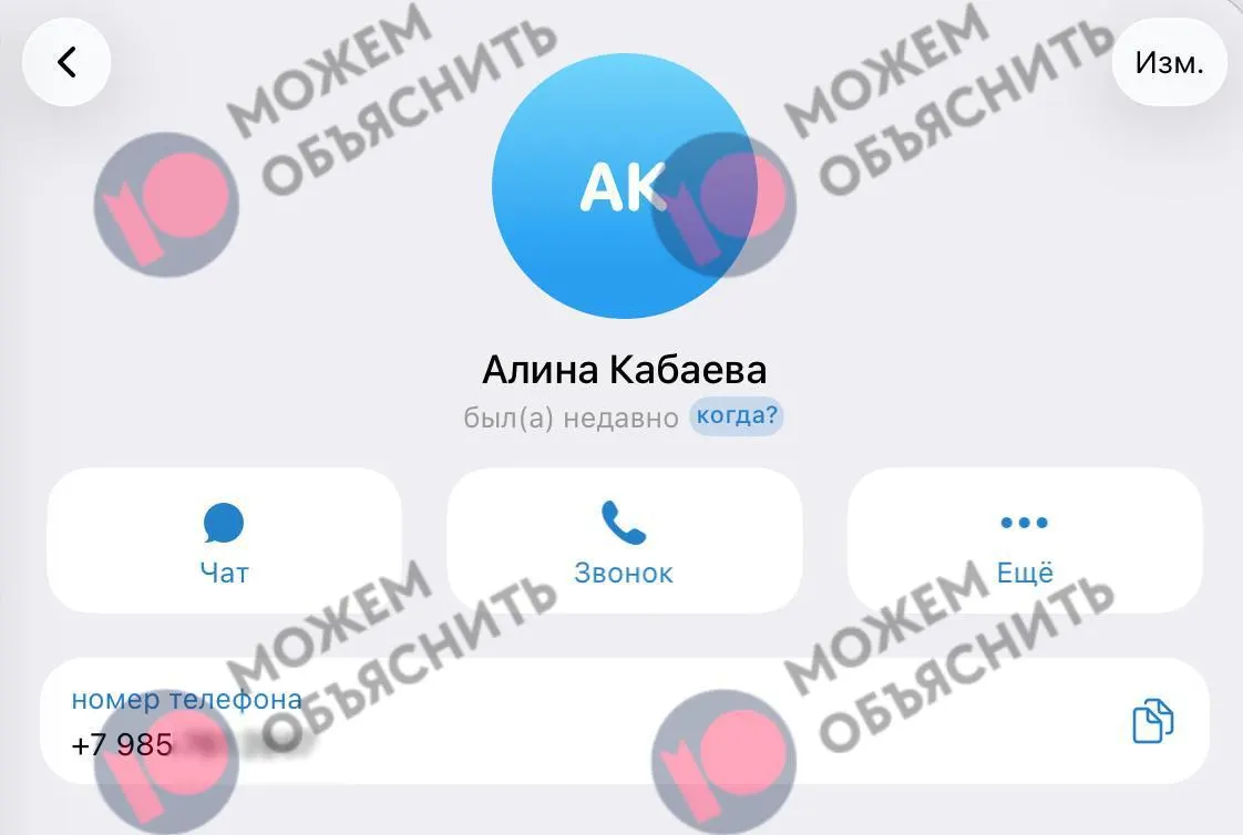 По данным утечек, номер телефона, зарегистрированный в госуслугах, якобы связан с близкими Алины Кабаевой; также затрагиваются вопросы ограничений Telegram и дела вокруг основателя мессенджера.